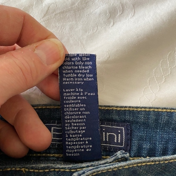 Baccini Women's Denim Mini Jean Skirt Size 4 - Picture 6 of 11